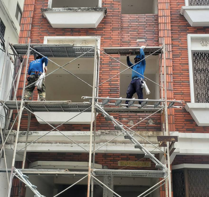 阿霖鷹架公司施工現場